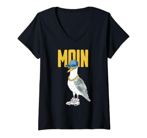 Damen NORDSEE Liebe T-Shirt mit V-Ausschnitt Damen NORDSEE Liebe T-Shirt mit V-Ausschnitt von NORDSEE LIEBE DESIGNS