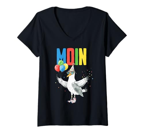 Damen NORDSEE Liebe T-Shirt mit V-Ausschnitt Damen NORDSEE Liebe T-Shirt mit V-Ausschnitt von NORDSEE LIEBE DESIGNS