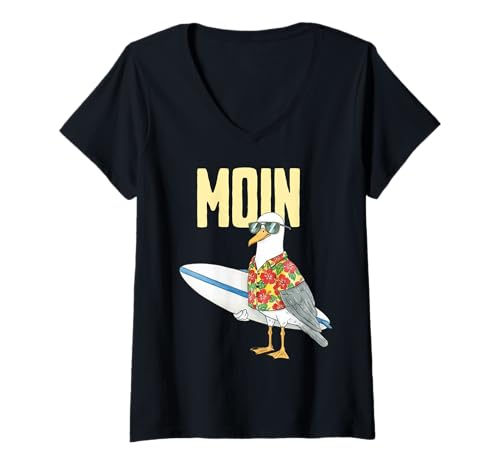 Damen NORDSEE Liebe T-Shirt mit V-Ausschnitt Damen NORDSEE Liebe T-Shirt mit V-Ausschnitt von NORDSEE LIEBE DESIGNS