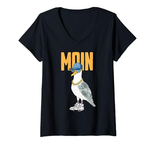 Damen NORDSEE Liebe T-Shirt mit V-Ausschnitt Damen NORDSEE Liebe T-Shirt mit V-Ausschnitt von NORDSEE LIEBE DESIGNS