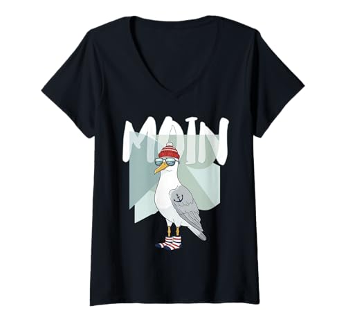 Damen NORDSEE Liebe T-Shirt mit V-Ausschnitt Damen NORDSEE Liebe T-Shirt mit V-Ausschnitt von NORDSEE LIEBE DESIGNS