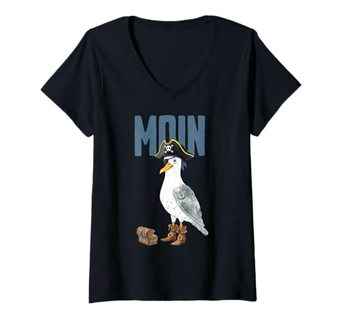 Damen NORDSEE Liebe T-Shirt mit V-Ausschnitt Damen NORDSEE Liebe T-Shirt mit V-Ausschnitt von NORDSEE LIEBE DESIGNS