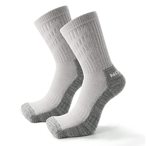 NORDSOX 1 Paar, High Performance Merino Wandersocken, gepolstert für Outdoor Sport, keine Blasen, atmungsaktiv für Damen und Herren grau - Ökotex Funktionssocken, Trekking von NORDSOX