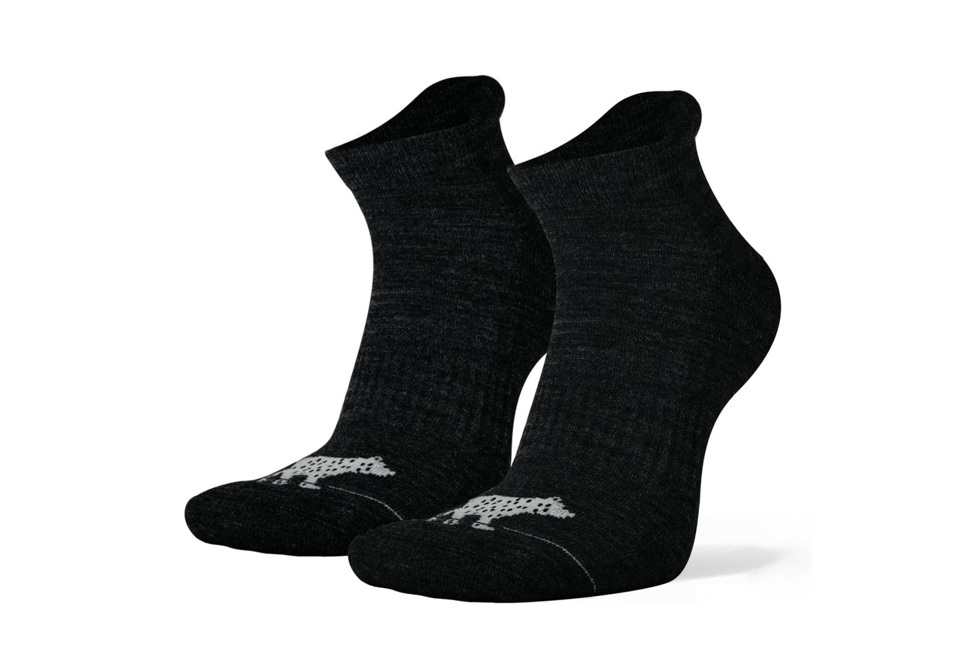 NORDSOX Wandersocken kurz - Merino Wolle für Damen & Herren (2-Paar) Klimaregulierend & gepolsterte Sohle und Färse & weich & atmungsaktiv von NORDSOX