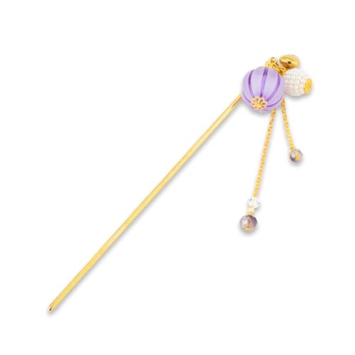 Kanzashi Haarnadel aus Metall, japanischer Stil, Haarnadel, Haarschmuck für Frauen (Bubble Ball/Violett) von NOREN