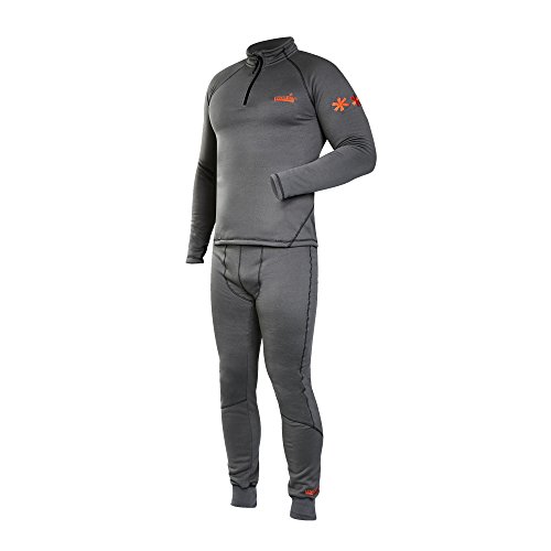 Norfin Winter Thermounterwäsche Set Thin Grey Thermo Set Winterline mit warmem Langarmshirt und langer Unterhose zum Schutz vor kaltem Wetter Gr. XXL, grau von NORFIN