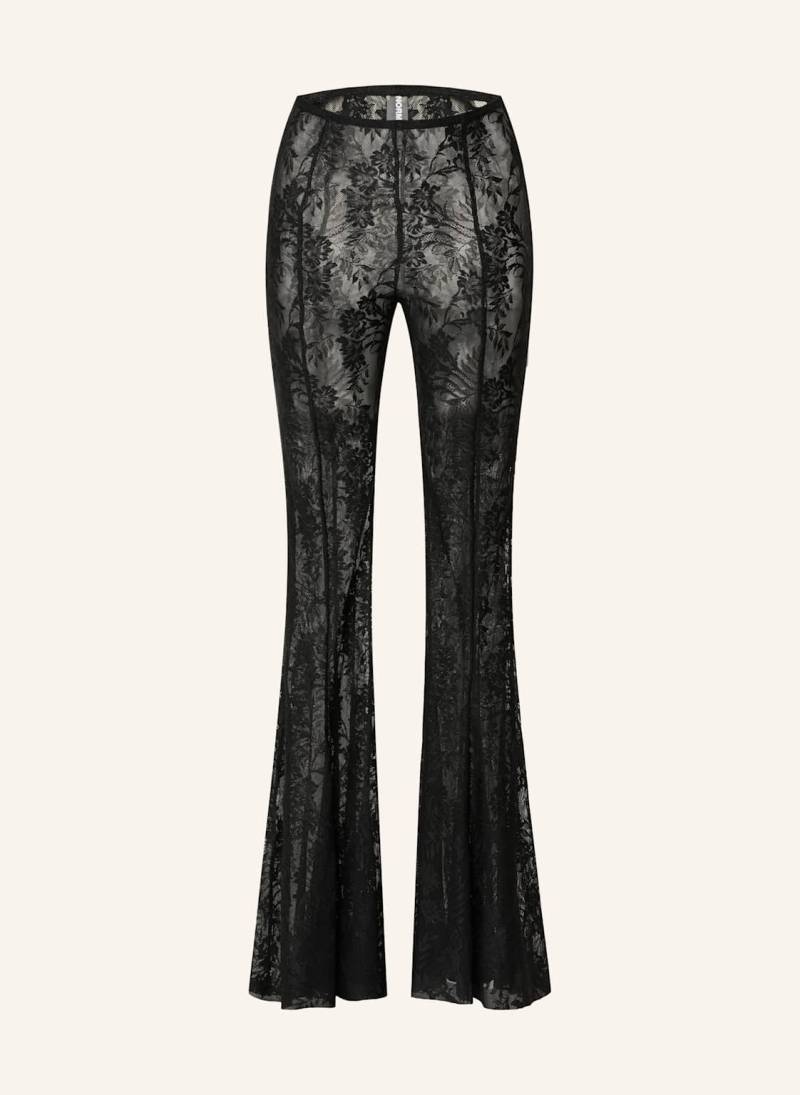 Norma Kamali Bootcut-Hose Aus Spitze schwarz von NORMA KAMALI