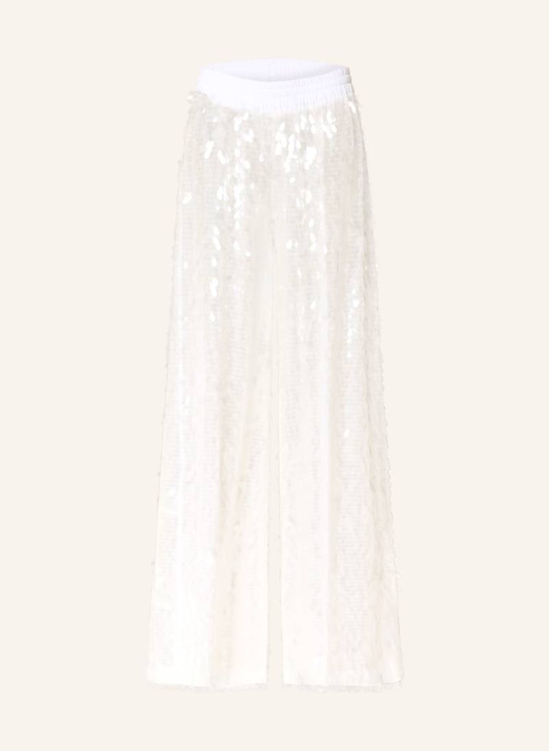 Norma Kamali Hose Mit Pailletten weiss von NORMA KAMALI