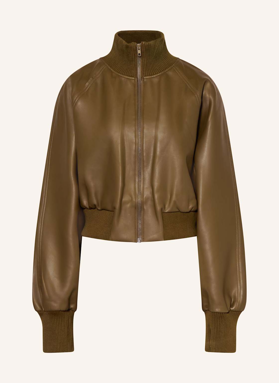 Norma Kamali Jacke In Lederoptik braun von NORMA KAMALI