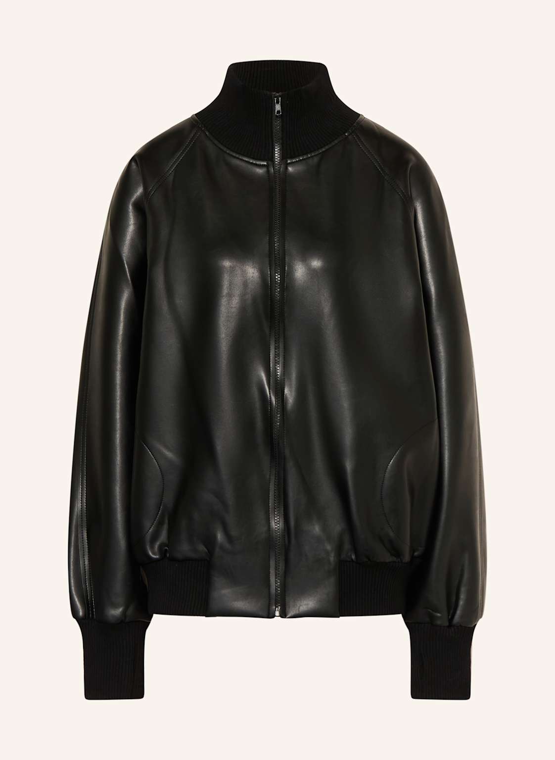 Norma Kamali Jacke In Lederoptik schwarz von NORMA KAMALI