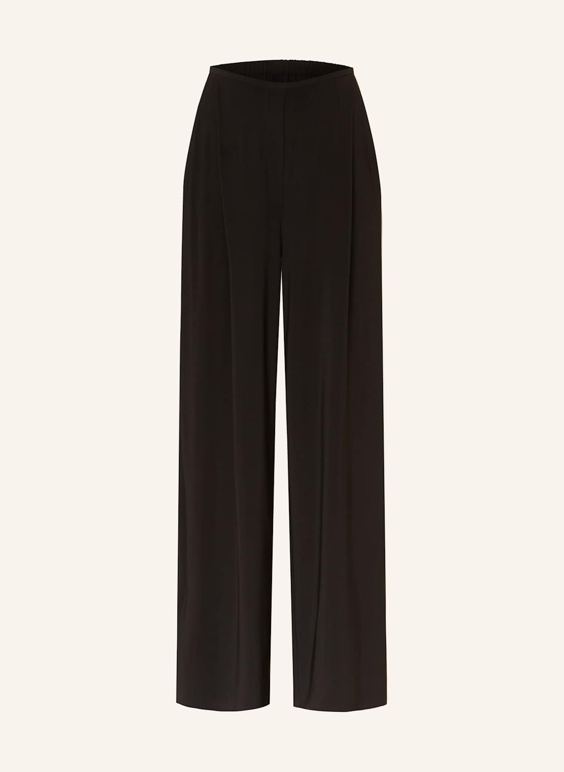 Norma Kamali Marlenehose Mens Pleat Aus Jersey schwarz von NORMA KAMALI