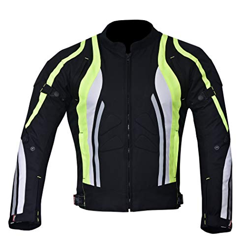 NORMAN Herren-Motorradjacke, wasserdicht, für Roller, Fahrer, HI-VIS, XXL von NORMAN