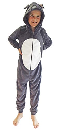 Mädchen Jumpsuit Overall Onesie Schlafanzug in niedlichen Tier Motiven - 291 467 97 606, Größe:128, Farbe:Maus von Normann