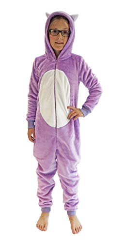 Mädchen Jumpsuit Overall Onesie Schlafanzug in niedlichen Tier Motiven - 291 467 97 606, Größe:176, Farbe:Katze von NORMANN-Wäschefabrik