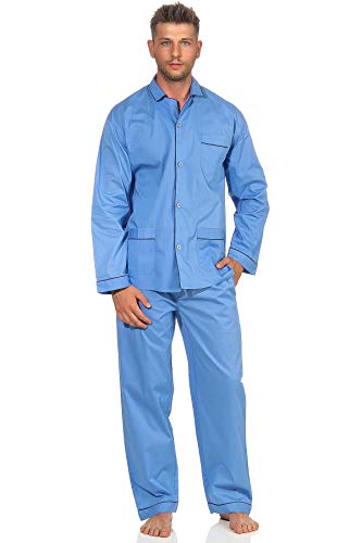 NORMANN-Wäschefabrik Klassischer Herren Pyjama gewebt mit durchknöpfbarem Oberteil - Popeline - 191 101 91 110, Größe:50, Farbe:hellblau NORMANN-Wäschefabrik Klassischer Herren Pyjama gewebt mit durchknöpfbarem Oberteil - Popeline - 191 101 91 110, Größe:50, Farbe:hellblau von NORMANN-Wäschefabrik