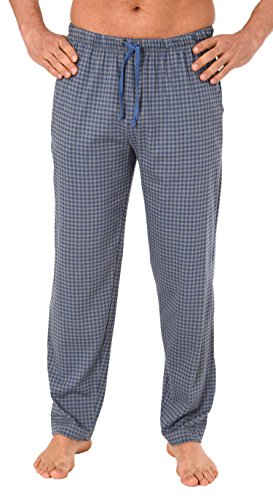 Normann Herren Pyjama Hose lang Mix & Match ideal zu kombinieren 122 90 912, Größe:56, Farbe:blau von Normann