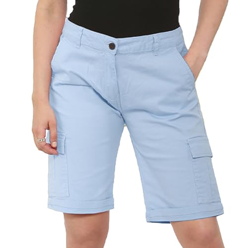 NOROZE Damen Frauen Baumwoll 3/4 Chino Shorts Kurze Hosen von NOROZE