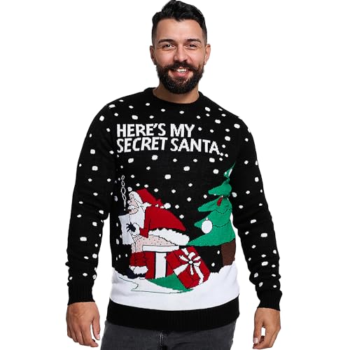 NOROZE Herren Pullover | Neuheit gestrickter Leichter Pullover mit Weihnachts | Langarm Pullover Top | Weihnachtspullover Herrens Pullover | Pullover Sweaters Winteroberteil Herrenoberteile von NOROZE