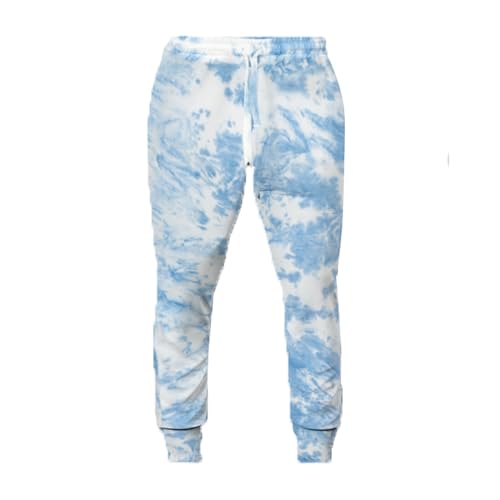 NOROZE Kinder Mädchen Tie-Dye-Jogginghose Trainingshose Sports Loungewear Fitnesshose Hose (13 Jahre, Blau) von NOROZE