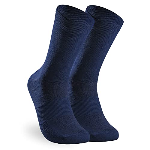 NORTEI Fahrradsocken, Gravel Radsocken, MTB, Spinning und Laufen, Atmungsfähig, für Herren und Frauen - Infinity Navy (as3, alpha, l, regular, L) von NORTEI