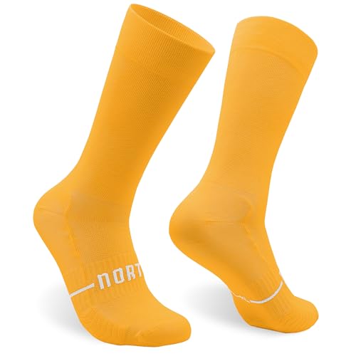 NORTEI Fahrradsocken, Lange Radsocken, MTB, Triathlon, Laufen, Atmungsfähig, Gepolstert, Sportsocken für Radfahren für Herren und Frauen (DE/NL/SE/PL, Alphanumerisch, L, XL, Regular, Regular, Mango) NORTEI Fahrradsocken, Lange Radsocken, MTB, Triathlon, Laufen, Atmungsfähig, Gepolstert, Sportsocken für Radfahren für Herren und Frauen (DE/NL/SE/PL, Alphanumerisch, L, XL, Regular, Regular, Mango) von NORTEI