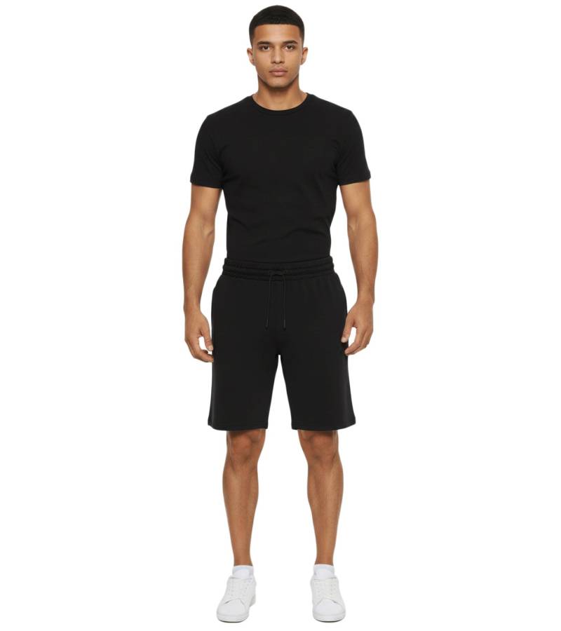 NORTH BEND Brendan Herren Sweat-Shorts Freizeit Bermuda mit Viskose und Taschen 223450MMM 1001 Schwarz von NORTH BEND
