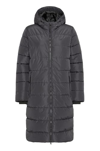 NORTH BEND NBAmalie Damen Mantel Steppmantel Puffermantel warm atmungsaktiv winddicht wasserabweisende Membran beschichtet Wasserdicht 8000 Reißverschlusstaschen, Größe:36, Farbe:Phantom (1016) von NORTH BEND