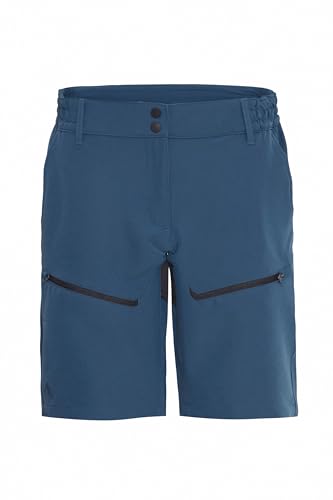 NORTH BEND NBAva Damen Trekkingshorts Leichte Kurze Wanderhose Outdoorhose atmungsaktiv und komfortabel mit Taschen Stretch Regular Fit, Größe:38, Farbe:Sargasso Sea (2221) von NORTH BEND