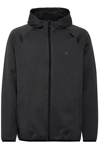 NORTH BEND NBBartos Fleecejacke atmungsaktiv mit Kapuze Power-Stretch-Fleece, Größe:L, Farbe:Black (1001) von NORTH BEND
