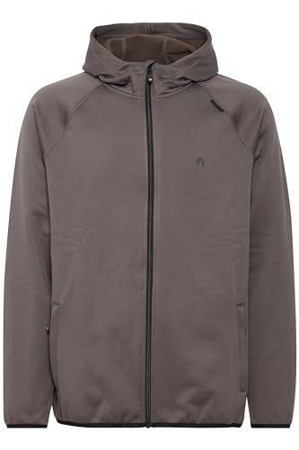 NORTH BEND NBBartos Fleecejacke atmungsaktiv mit Kapuze Power-Stretch-Fleece, Größe:L, Farbe:Magnet (1160) von NORTH BEND