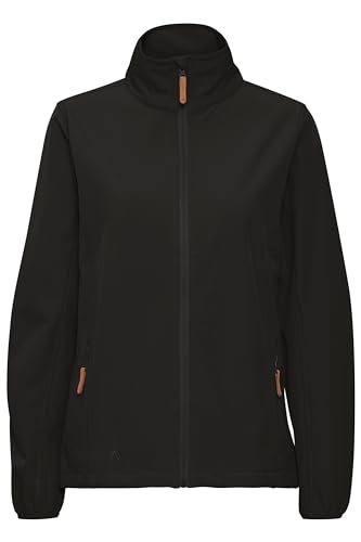 NORTH BEND NBCorrina Damen Softshell Jacke Funktionsjacke wasserdicht atmungsaktiv winddicht Wassersäule 8000mm W-PRO Wetterschutzsystem, Größe:38, Farbe:Black (1001) von NORTH BEND