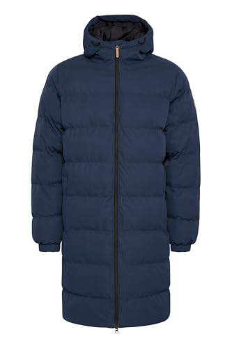 NORTH BEND NBEliot Herren Steppmantel Winterjacke Outdoorjacke atmungsaktiv wasserdicht winddicht mit Kapuze Reißverschlusstaschen TPU-Membran, Größe:M, Farbe:Navy Blazer (2048) von NORTH BEND