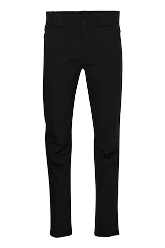 NORTH BEND NBGerd Herren Trekkinghose Leichte elastische Wanderhose Outdoorhose atmungsaktiv komfortabel mit Taschen, Größe:L, Farbe:Black (1001) von NORTH BEND