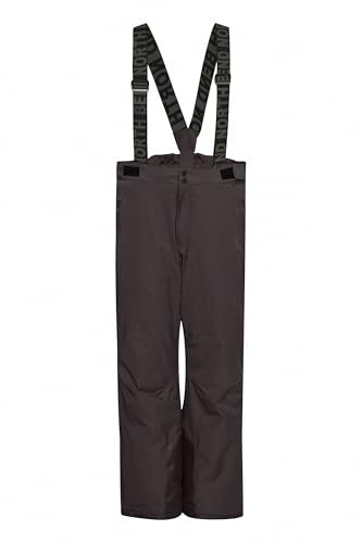 NORTH BEND NBGilles Herren Skihose Winterhose Outdoorhose Schneehose verdeckten Zip-Fly unter Druckknopfleisten atmungsaktiv Schneemanschette wasserdicht Winddicht, Größe:3XL, Farbe:Phantom (1016) von NORTH BEND