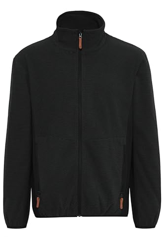 NORTH BEND NBHelgo Herren Fleecejacke atmungsaktiv modische und wärmende Jacke mit Stehkragen, Größe:2XL, Farbe:Black (1001) von NORTH BEND