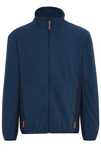 NORTH BEND NBHelgo Herren Fleecejacke atmungsaktiv modische und wärmende Jacke mit Stehkragen, Größe:2XL, Farbe:Navy Blazer (2048) von NORTH BEND