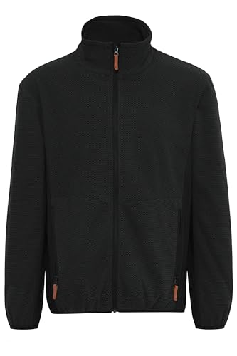 NORTH BEND NBHelgo Herren Fleecejacke atmungsaktiv modische und wärmende Jacke mit Stehkragen, Größe:S, Farbe:Black (1001) von NORTH BEND