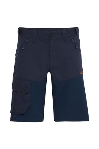 NORTH BEND NBHoffman Herren Trekkingshorts Leichte Kurze Wanderhose Outdoorhose atmungsaktiv und komfortabel mit Taschen Stetch Regular Fit, Größe:M, Farbe:Navy Blazer (2048) von NORTH BEND