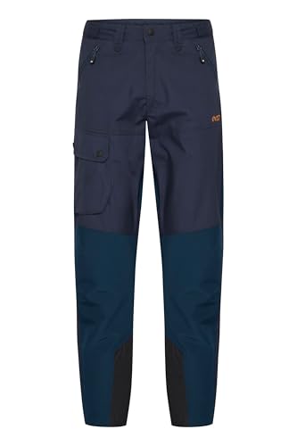 NORTH BEND NBHoki Herren Outdoor-Hose Wanderhose Trekkinghose elastisch atmungsaktiv mit einstellbaren Klettverschluss Gürtelschlaufen Reißverschlusstaschen, Größe:M, Farbe:Navy Blazer (2048) von NORTH BEND