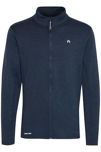 NORTH BEND NBKalleo Zipper Zip-Jacke Outdoor-Jacke atmungsaktiv wärmend mit durchgehenden Reißverschluss Quickdry-Technologie Flatlock-Nähte, Größe:L, Farbe:Navy Blazer (2048) von NORTH BEND