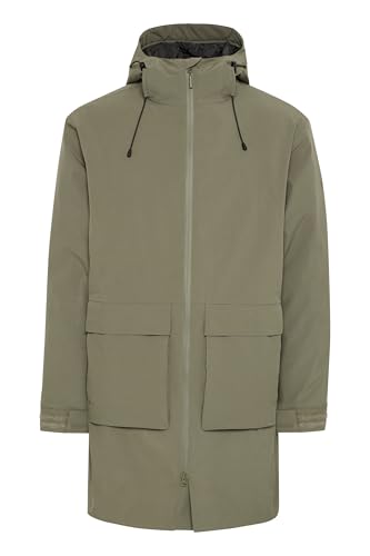 NORTH BEND NBKarim Herren Winterjacke Parka Mantel Regenjacke atmungsaktiv Kapuze Klettverschluss Eingriffstaschen Wassersäule 15.000 mm W-PRO Wetterschutzsystem, Größe:3XL, Farbe:Tea Leaf (3146) von NORTH BEND