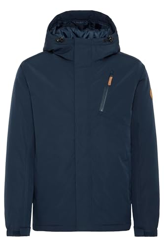 NORTH BEND NBKeno Herren Jacke Outdoorjacke Funktionsjacke wasserdicht atmungsaktiv Kapuze Reißverschlusstaschen Wassersäule 10.000 mm W-PRO Wetterschutzsystem, Größe:L, Farbe:Navy Blazer (2048) von NORTH BEND