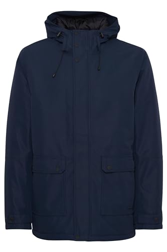 NORTH BEND NBMalik Herren Parka wasserdicht winddicht atmungsaktiv Winterjacke mit Wassersäule 8000mm W-PRO Wetterschutzsystem, Größe:L, Farbe:Navy Blazer (2048) von NORTH BEND
