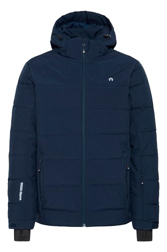 NORTH BEND NBMarin Herren Skijacke Winterjacke Outdoorjacke atmungsaktiv 8.000 mm Wassersäule Kapuze Kordelzug Reißverschlusstaschen W-PRO Wetterschutzsystem, Größe:XL, Farbe:Navy Blazer (2048) von NORTH BEND