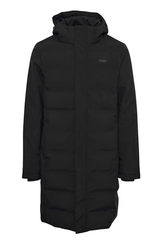 NORTH BEND NBMarko Herren Steppmantel wasserdicht winddicht atmungsaktiv Herrenjacke mit Wassersäule 5000mm W-PRO Wetterschutzsystem, Größe:XL, Farbe:Black (1001) von NORTH BEND