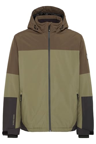 NORTH BEND NBMoritz Herren Skijacke Winterjacke Snowboardjacke wasserdicht wasserfest W-PRO 10.000 Wassersäule 10.000 mm Kapuze Skipasstasche Reißverschlusstaschen, Größe:L, Farbe:Tarmac (5056) von NORTH BEND