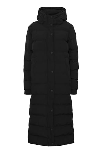 NORTH BEND NBPaola Damen Parka wasserabweisend winddicht modischer Steppparka mit Kapuze, Größe:38, Farbe:Black (1001) von NORTH BEND