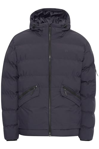 NORTH BEND NBPeter Herren Steppjacke atmungsaktiv sportliche Herrenjacke mit Kapuze und Taschen, Größe:S, Farbe:Phantom (1016) von NORTH BEND