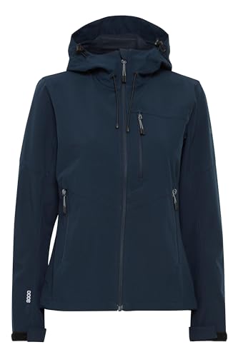 NORTH BEND NBRosa Damen Softshell Jacke Funktionsjacke wasserdicht atmungsaktiv winddicht Wassersäule 8000mm W-PRO Wetterschutzsystem, Größe:40, Farbe:Navy Blazer (2048) von NORTH BEND