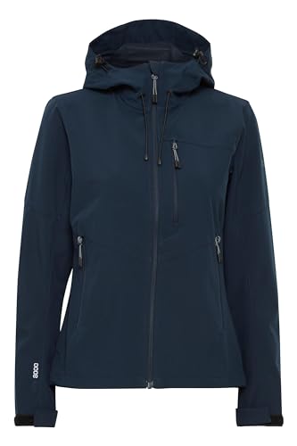 NORTH BEND NBRosa Damen Softshell Jacke Funktionsjacke wasserdicht atmungsaktiv winddicht Wassersäule 8000mm W-PRO Wetterschutzsystem, Größe:42, Farbe:Navy Blazer (2048) von NORTH BEND